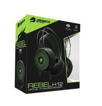 GameBooster H12 Rebel 7 Renk RGB Aydınlatmalı Kısa Mikrofonlu Siyah oyuncu kulaklığı